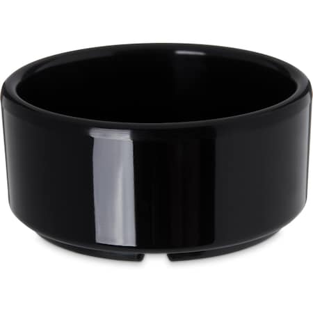 Carlisle Foodservice Mlmn Strgt-Side Ramekin, 4 oz., Blk, PK48 41403