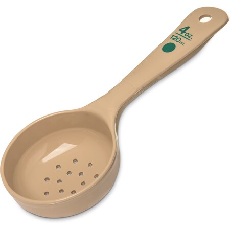 Carlisle Foodservice Perforated Short Handle, 4 oz., Beige, PK12 432906