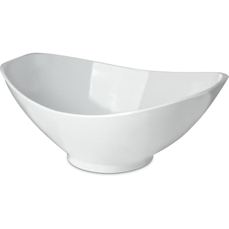 Carlisle Foodservice Bowl, 13-3/4"x9-3/8", White, PK4 041102