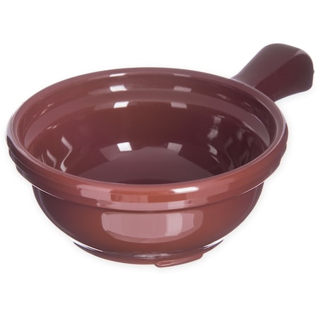 Carlisle Foodservice Handled Soup Bowl, 8 oz., Brown, PK24 700628