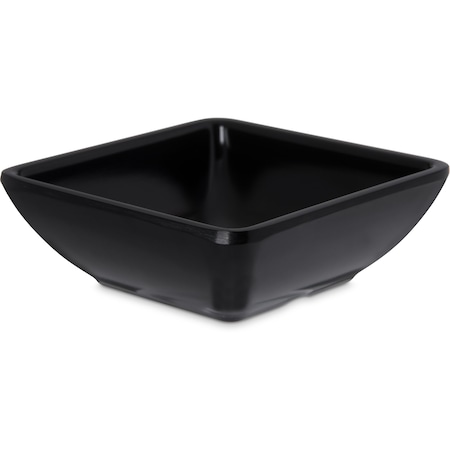 Carlisle Foodservice Melamine Square Ramekin, 2 oz., Blk, PK48 086003
