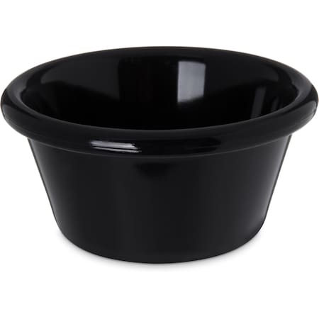 Carlisle Foodservice SAN Smooth Ramekin, 3 oz., Blk, PK48 4312303