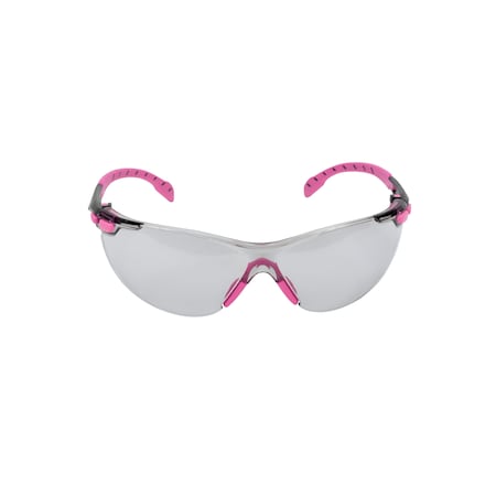 3M Peltor Series 1000, Safety Glasses, Scotchgard Anti-Fog & Anti-Scratch, Gray I/O Lens, Pink/Black Frame S1407SGAF