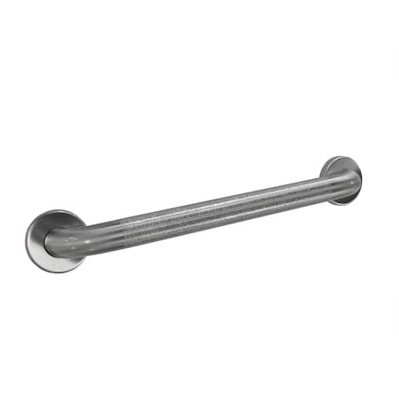 Bobrick Peened Straight Grab Bar, Peened, 1-1/2" dia., 27-1/8" L, Stainless Steel, Satin 6806.99X24
