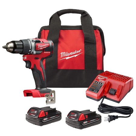 Milwaukee M18 Compact Brushless 1/2" Drill Driver Kit 2801-22CT