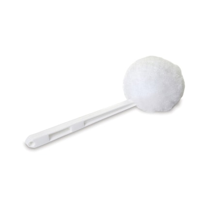 Malish Bowl Mop, White, White Plastic, 12-1/4 in L Overall, 100 PK 280412