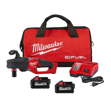 Milwaukee Tool M18 FUEL™ Hole Hawg™ Cordless Right Angle Drill w/Quik-Lok™ - 6.0 Kit 2808-22