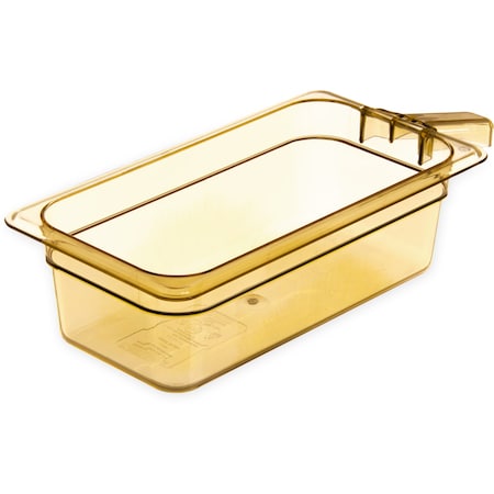 Carlisle Foodservice Food Pan HH w/1 Hdl, 1/3 Sz, 4" D, PK6 30861H13