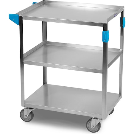Carlisle Foodservice SS Utility Cart, 3 Shelf, 500 lb., 15.5x24" UC5031524