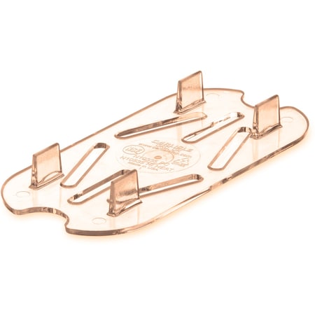 Carlisle Foodservice Drain Grate, Food Pan HH, 1/9, Amber, PK6 1053513