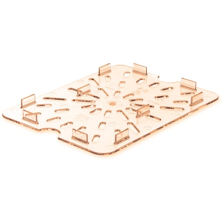 Carlisle Foodservice Drain Grate, Food Pan HH, 1/2, Amber, PK6 1043513