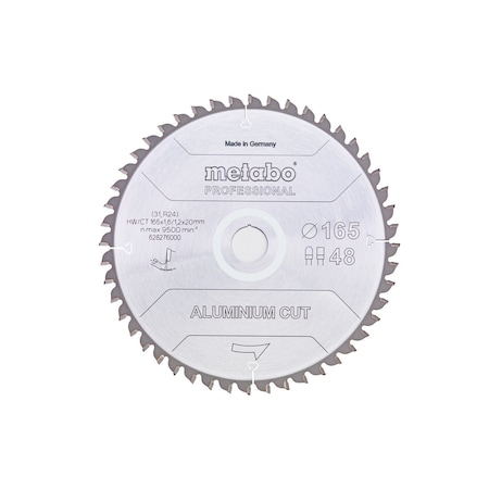 Metabo CircularSawBlade, Carbide, Dia:6.5" 628276000