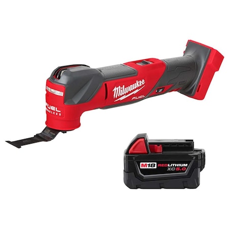 Milwaukee Tool M18 FUEL Oscillating Multi-Tool + M18 REDLITHIUM XC5.0 Battery 2836-20,48-11-1850