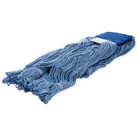 Carlisle Foodservice X-Large Band Mop, Looped-End, Blue, PK12 36946014
