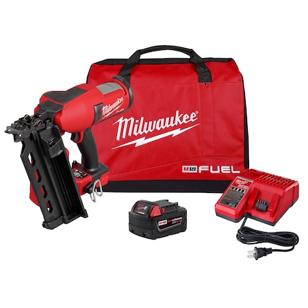 Milwaukee Tool Nail Gun Kit, 18 V DC 2844-21