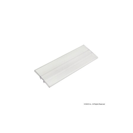 80/20 T-Slot, Label Holder, 1"x6", Slot 6, PK25 2844