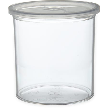 Carlisle Foodservice Crock w/Lid, 1.2 qt., Clear, PK12 030107