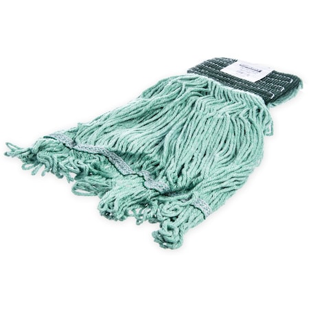 Carlisle Foodservice Medium Looped-End Wet Mop, Green Band, PK12, 369478B09 369478B09