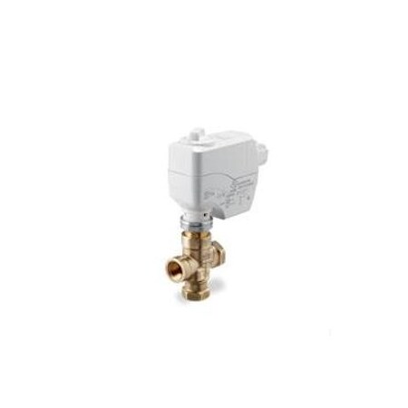 Siemens Globe Valve Assembly, 3 Way, .63cv, 1/2" 259-02065