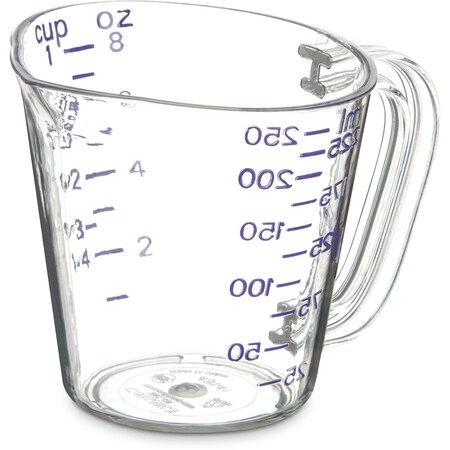 Carlisle Foodservice Commercial Measuring Cup, 1 c, Purple, PK12 43141AF07