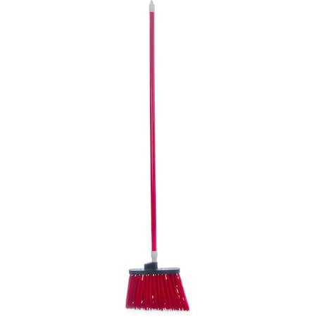 Carlisle Foodservice Angle Broom Unflagged, 56", Red, PK12 41083EC05