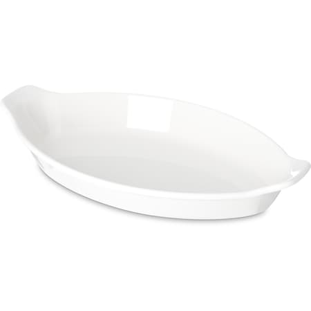 Carlisle Foodservice Oval Casserole, 7-.5"x4-1/4", Wht, PK24 740502