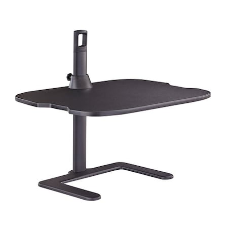 Safco Adjustable Desk Stance Height-Adjustable Laptop Stand, 18 in D X 21-1/2 in H, 27 in W X Black 2180BL