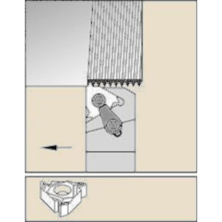 Widia Thread Turning Toolholder, LSSR164D LSSR164D