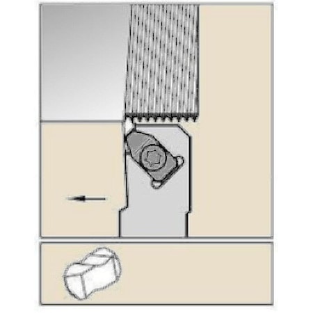 Widia Thread Turning Toolholder, NASL103B NASL103B