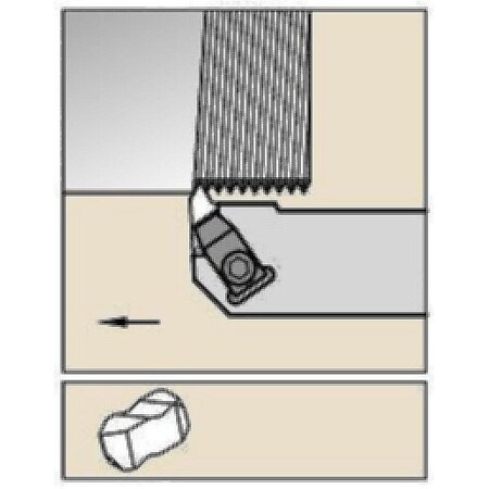 Widia Thread Turning Toolholder, NEL162C NEL162C