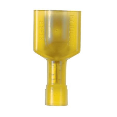 Panduit Male Disconnect, Nyl, Full Insul, 12, PK25 EDNF10250FIMB-Q