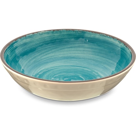 Carlisle Foodservice Melamine Cereal Bowl, 35.5 oz., Aqua, PK12 5401915
