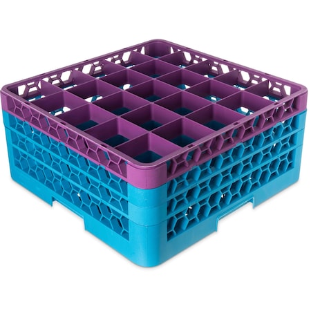 Carlisle Foodservice The 25 Compartment Divided Glass Rack RG25-3C414