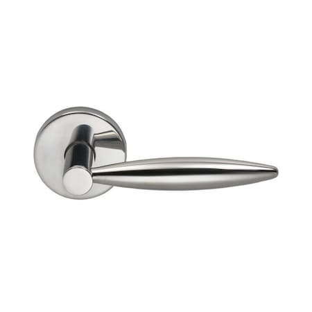 Omnia Stainless Lever Priv 2-3/4" BS T 1-3/8" Door Bright SS 28 28/00A.PR32