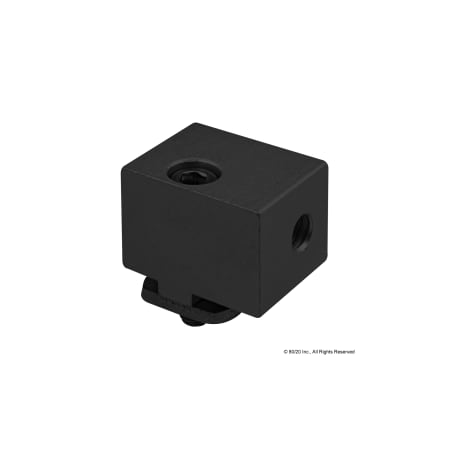 80/20 Black 15 S S/S Panel Mount Block 2900-BLACK
