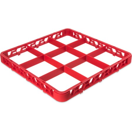 Carlisle Foodservice Dvde Glss Rack Ext, 1.78", Rd, 9 Comp, PK6 RE9C05