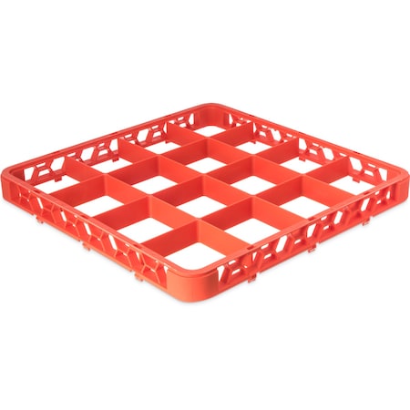 Carlisle Foodservice Dvde Glss Rack Ext, 1.78", Orn, 16 Comp, PK6 RE16C24