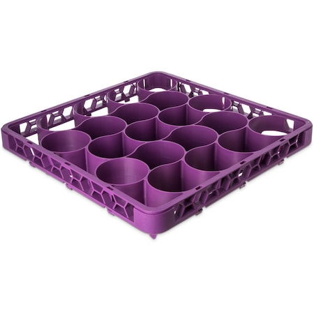 Carlisle Foodservice Long Glass Rack Ext, 20 Comp, Lavender, PK4 REW20LC89