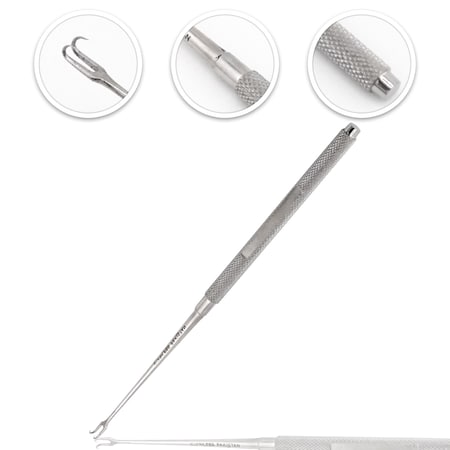 Cynamed Joseph Dissecting Hook, 6", 2-Prong CYZR-0774