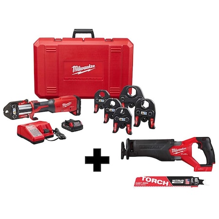 Milwaukee Tool M18 Press Tool, M18 Recip Saw, The TORCH 2922-22, 2822-20, 48-00-5261