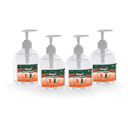 Fanmats Hand Sanitizer, University of Miami, PK4 29301