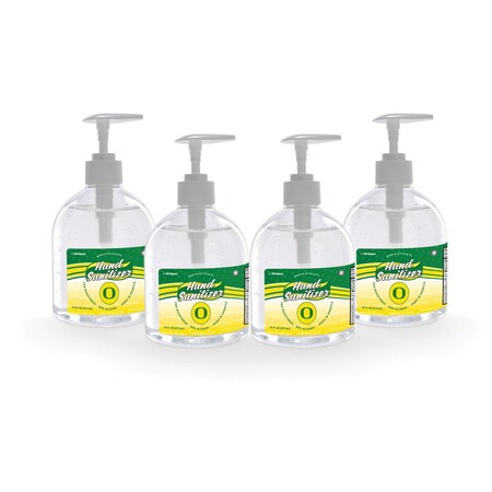 Fanmats Hand Sanitizer, Oregon, 16 oz., Pump T, PK4 29305