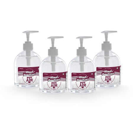 Fanmats Hand Sanitizer, Texas AM, 16 oz., Pum, PK4 29307