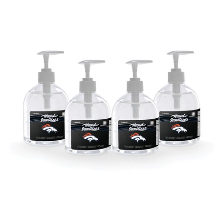 Fanmats Hand Sanitizer, Denver Broncos, 16 oz, PK4 29320