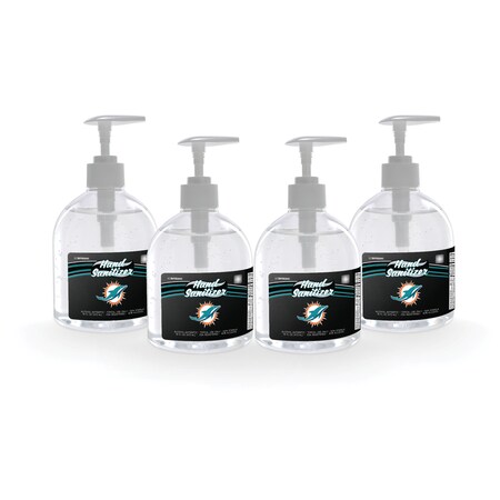 Fanmats Hand Sanitizer, Miami Dolphins, 16 oz, PK4 29330