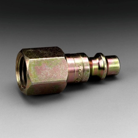 3M Plug, 1/4" Body Size, 1/4" FPT, Quick Connect Air Coupling Material: Brass W-3279-2
