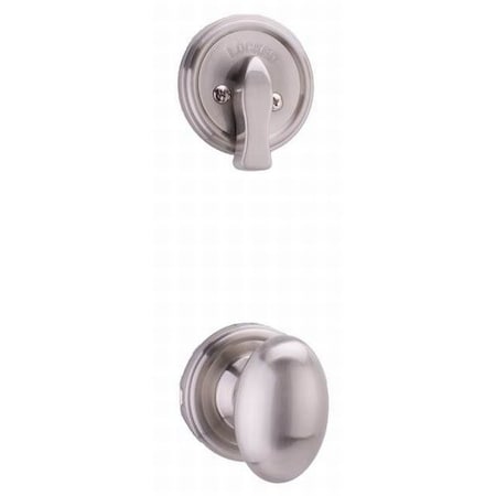 Weslock Julienne Interior SGL CYL Handleset Trim Satin Nickel 02100--JNSL20