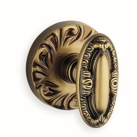 Omnia Knob Passage 2-3/8" Backset, T Strike, 1-3/8" Door Shaded Bronze 294 294/00.PA4