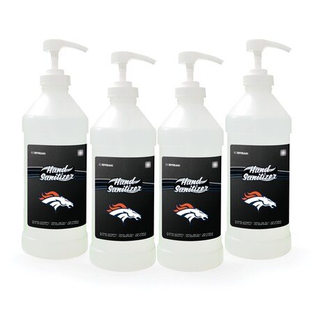 Fanmats Hand Sanitizer, Denver Broncos, 32 oz, PK4 29453