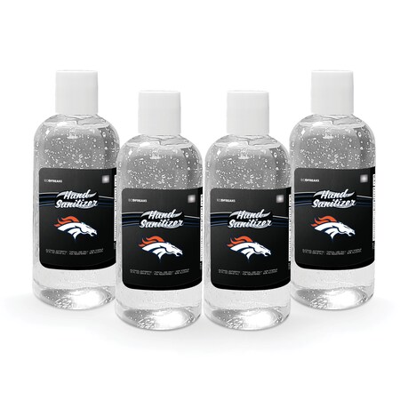 Fanmats Hand Sanitizer, Denver Broncos, 12 oz, PK4 29454